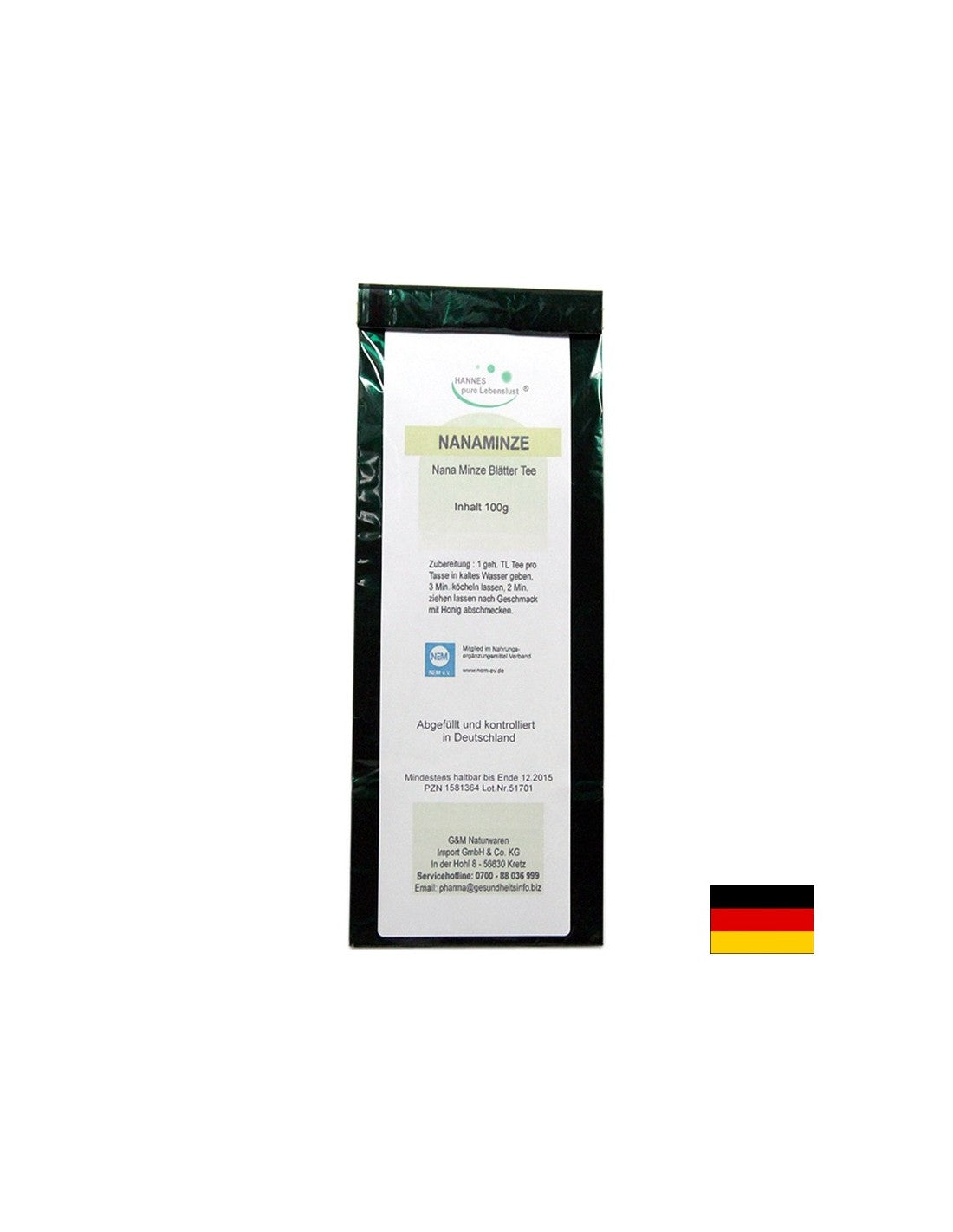 Nanaminze Tee - Tè alla menta marocchina, 100 g