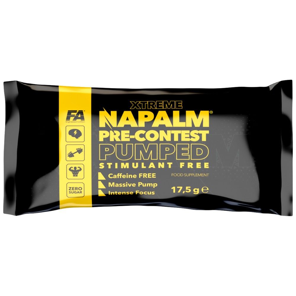 Xtreme Napalm Pre -Contest/Pumped - Free stimolanti - 17,5 grammi