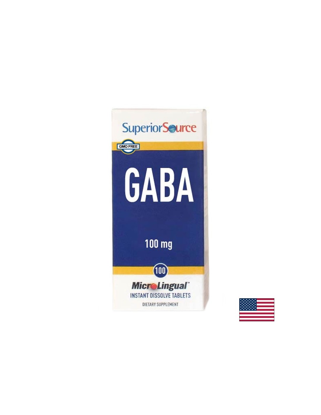 Sistema nervoso - GABA (acido gamma-amminobutirrico), 100 compresse sublinguali <tc>Superior Source</tc>