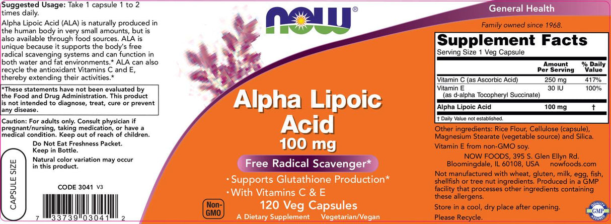Acido alfa lipoico 100 mg - 120 capsule