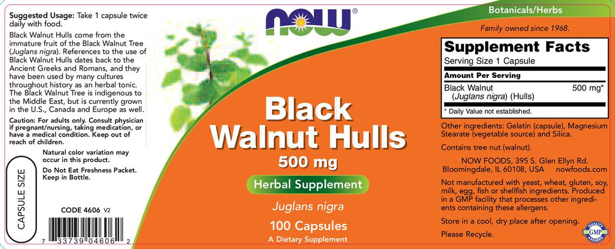 Scolli di noce nera 500 mg - 100 capsule
