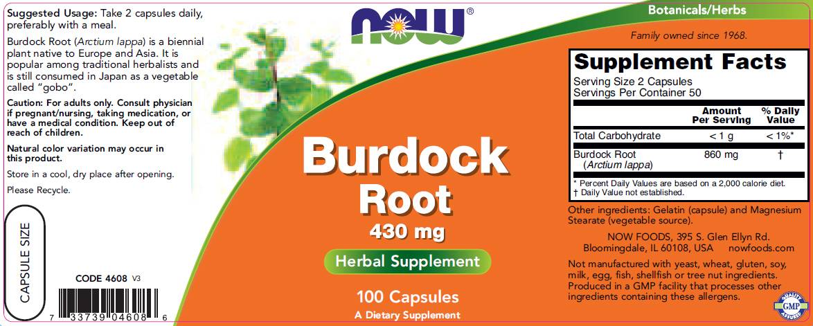 Radice di Burdock 430 mg - 100 capsule