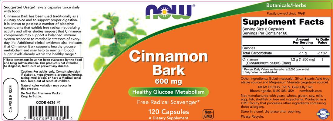 Bark di cannella - 120 capsule