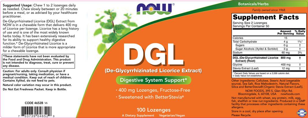 DGL 400 mg - 100 compresse sublinguali