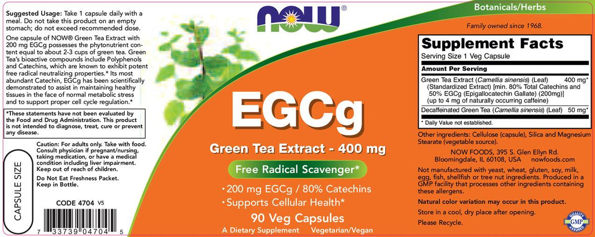 EGCG/ESTRATTO DI TEA GREEN 400 mg - 90 capsule