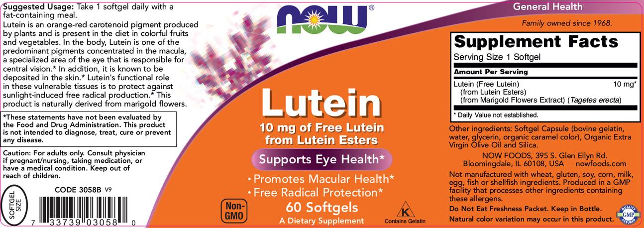 Luteina 10 mg esteri - 60 softgels