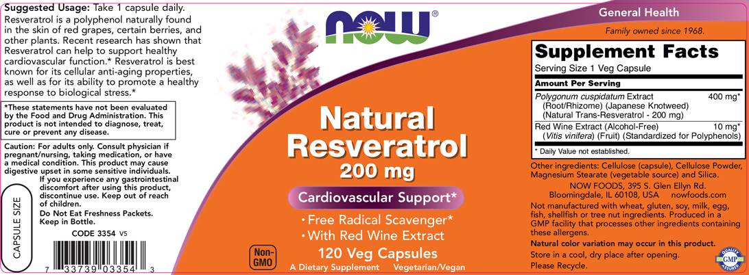 Resveratrolo naturale 200 mg - 120 capsule