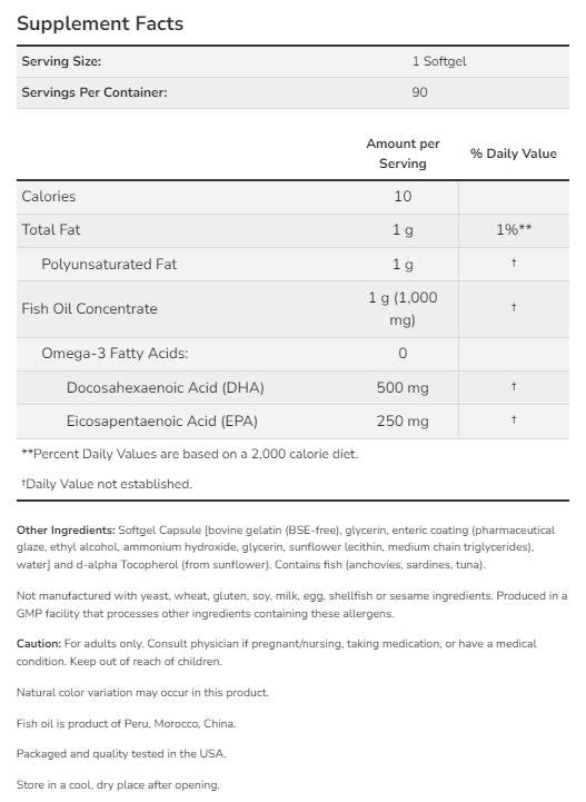 DHA - 500 doppia resistenza - 180 Softgels
