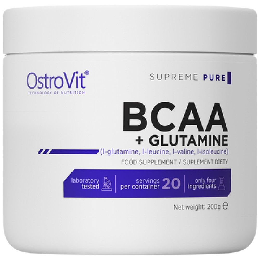 BCAA + glutammina in polvere - 200 grammi