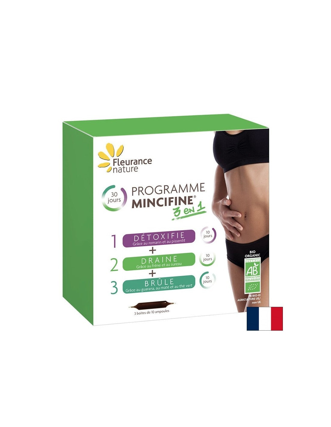 Mincifine 3 in 1 Programma di perdita di peso, bio, 30 bere ampoule