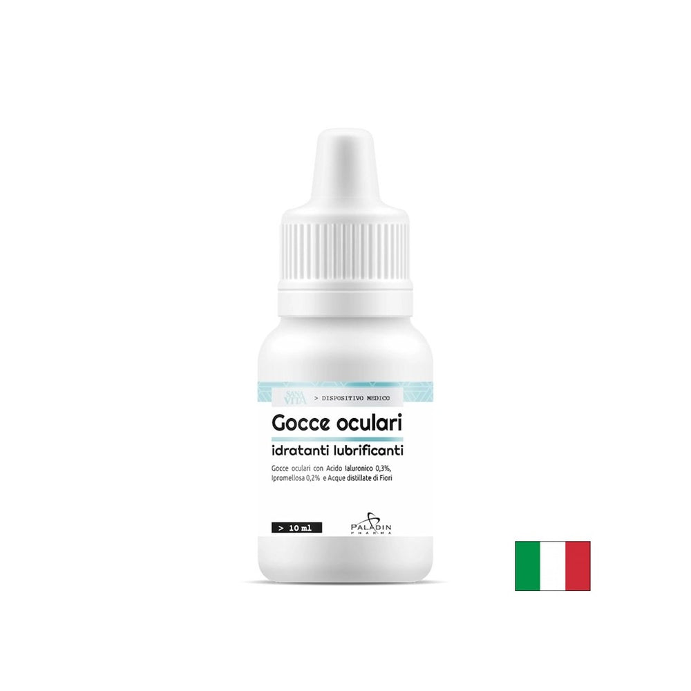 Colli idratanti con acido ialuronico, ipromellosio e acqua floreale, 10 ml