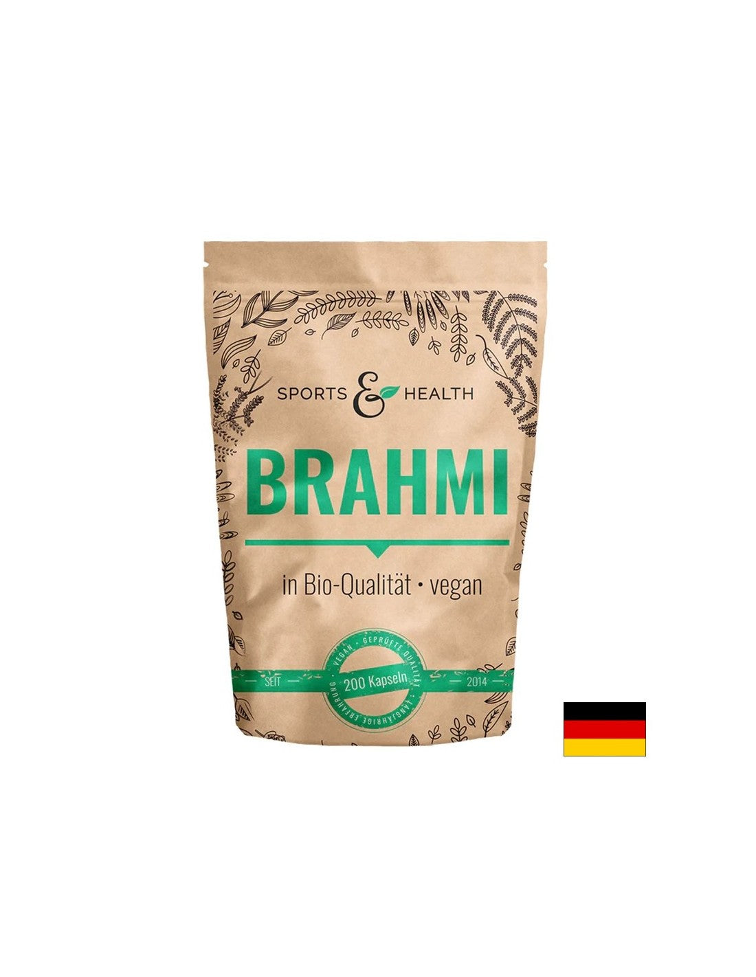 Memoria e concentrazione - Brahmi (Bacopa monieri), 500 mg x 200 capsule
