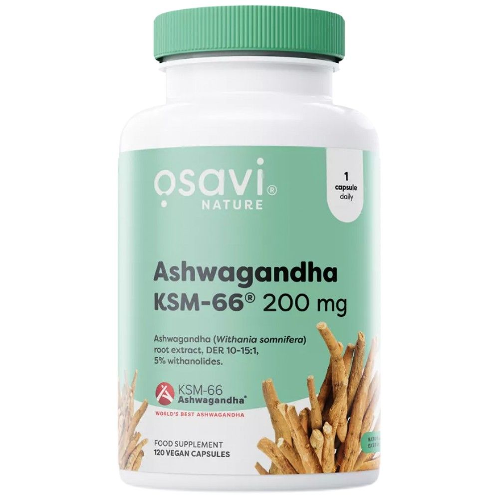 Ashwagandha KSM -66® 200 mg - 120 capsule