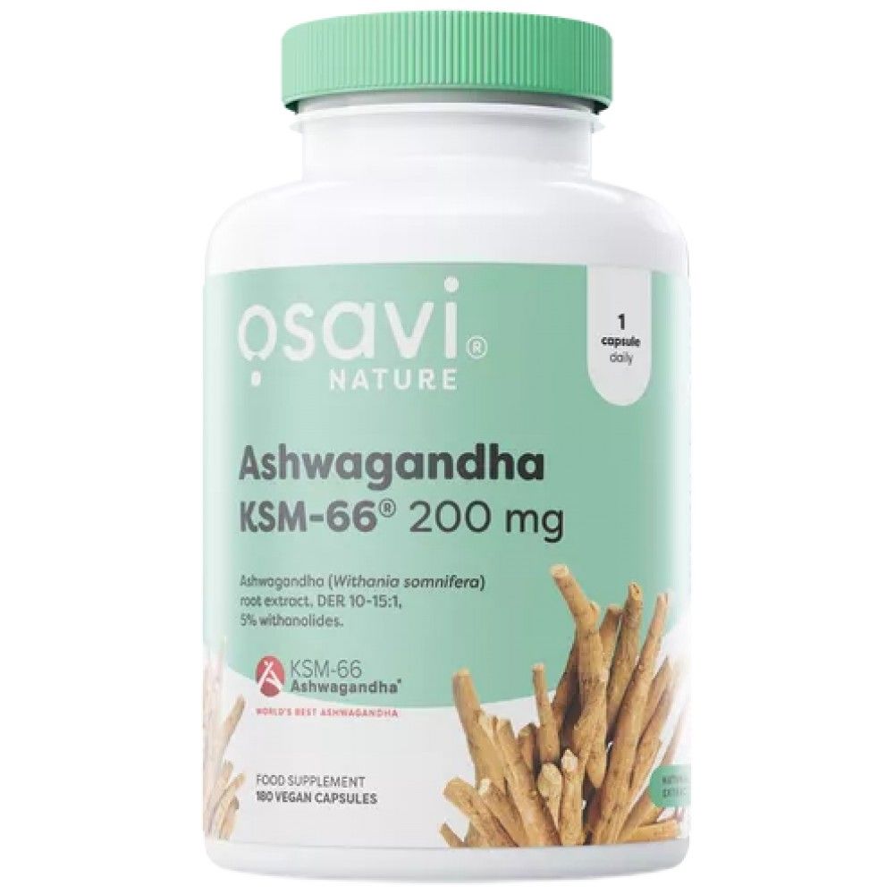 Ashwagandha KSM -66® 200 mg - 180 capsule