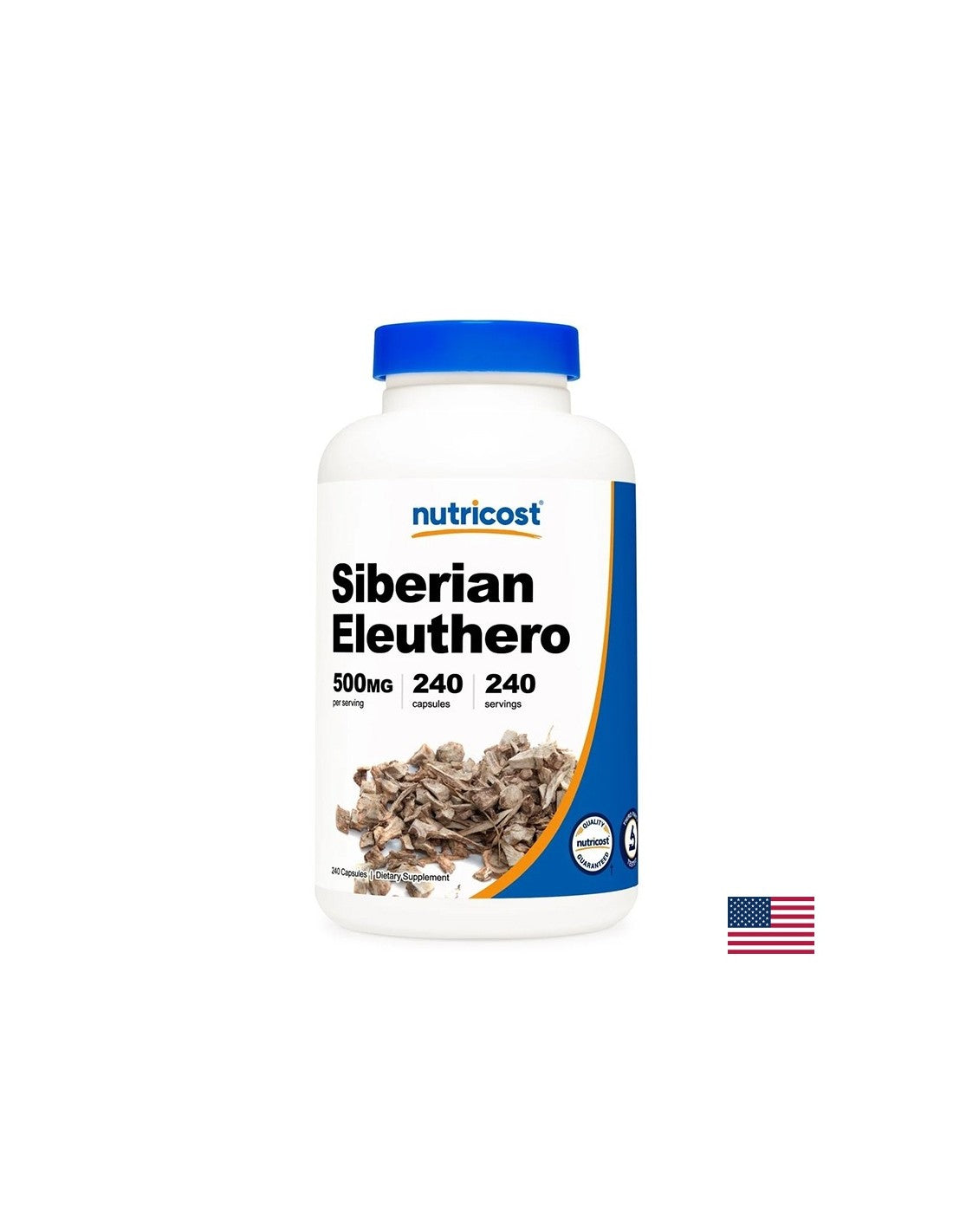 Aumenta l'energia e l'immunità - Ginseng siberiano, 500 mg x 240 capsule