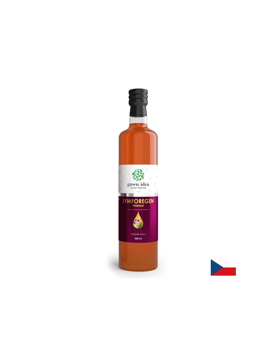 Sciroppo a base di erbe per disintossicazione del sistema linfatico - con zenzero, dente di leone, ortica ed echinacea, 500 ml, 33 dosi