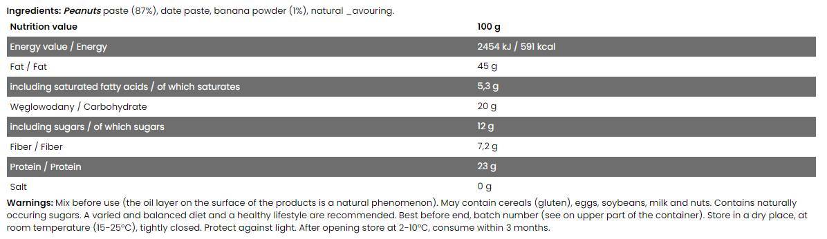 Buon barattolo/pieno di pasta di arachidi/sapori diversi 300 grammi
