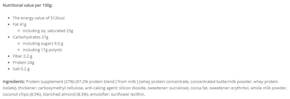 Amore di noce al cioccolato | Coco Crunch - 100 grammi