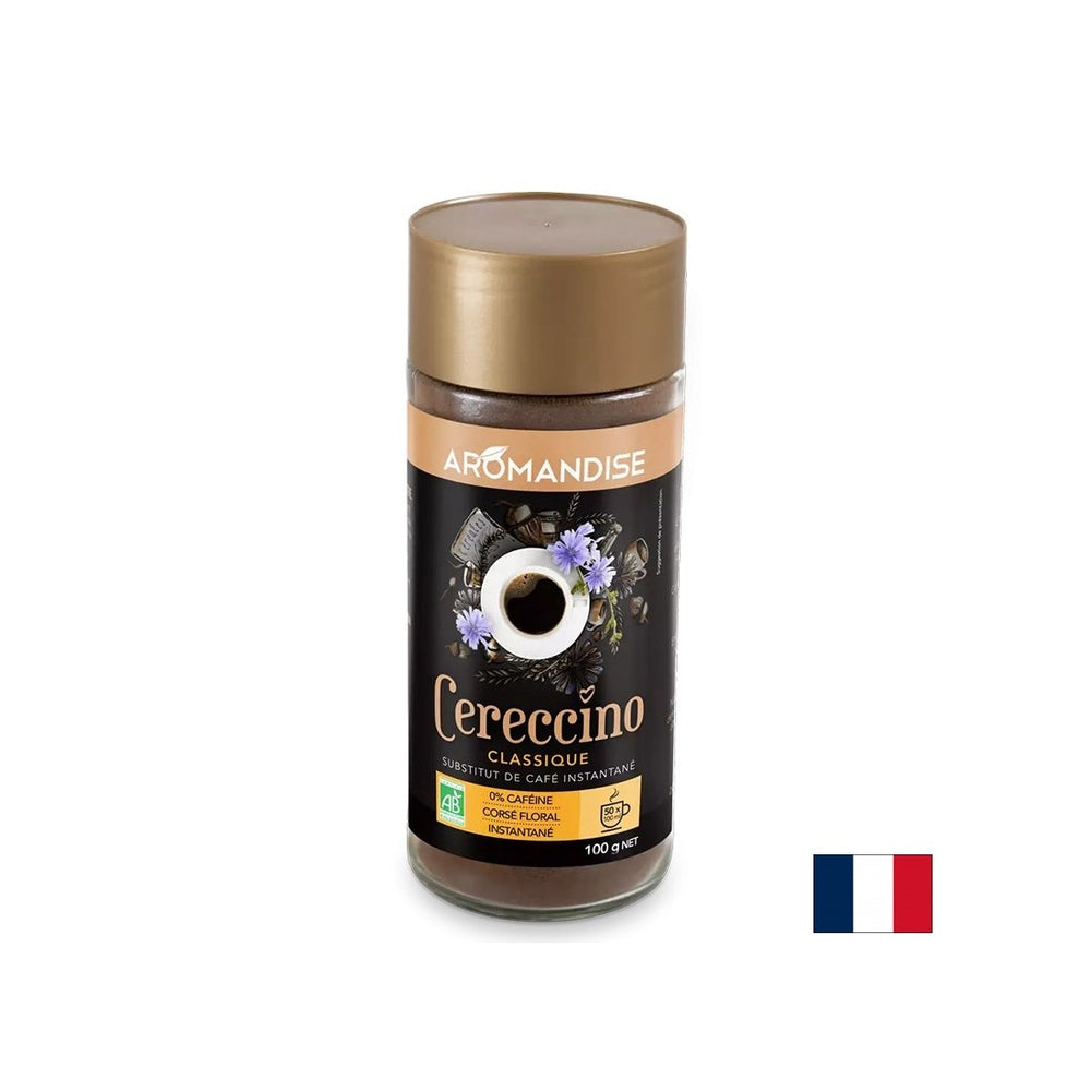 Caffè istantaneo (dalla cicoria, segale, orzo, ghiande), decaffeinato, 100 g