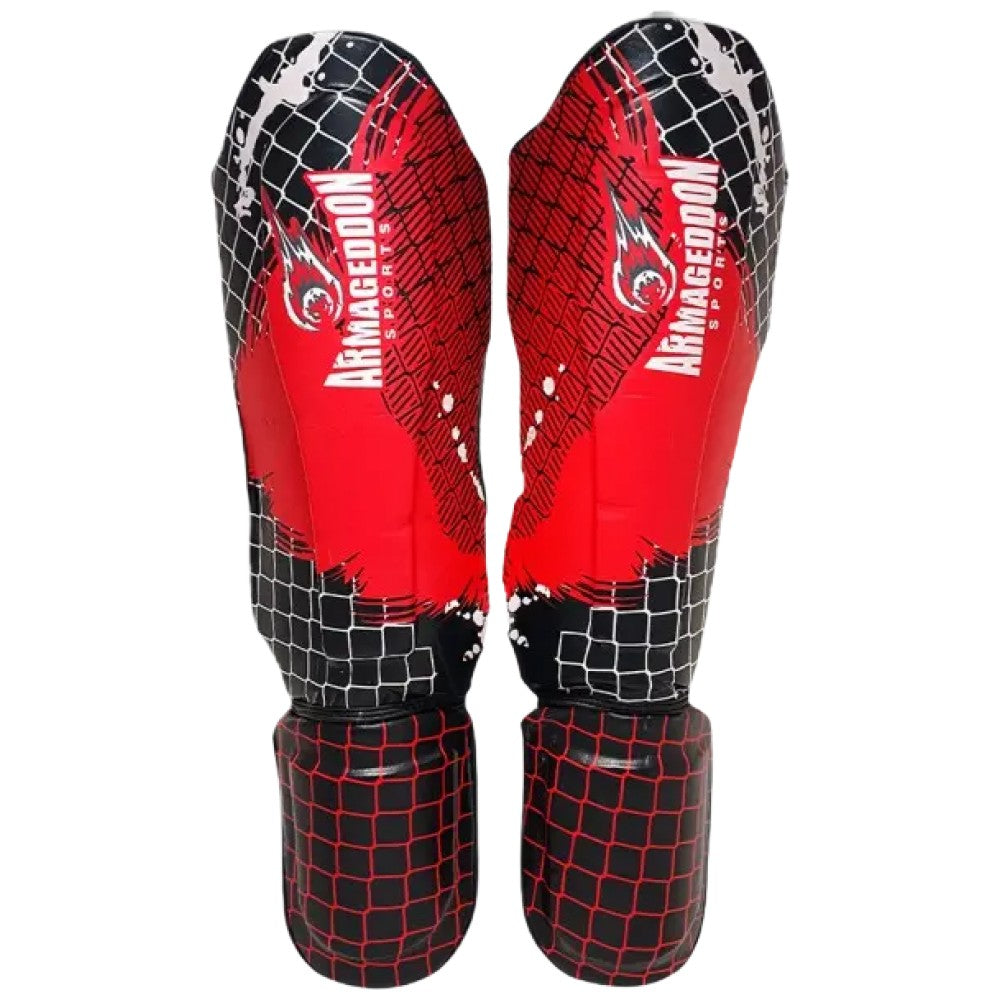 Shin Guards - Red 2 PCs.