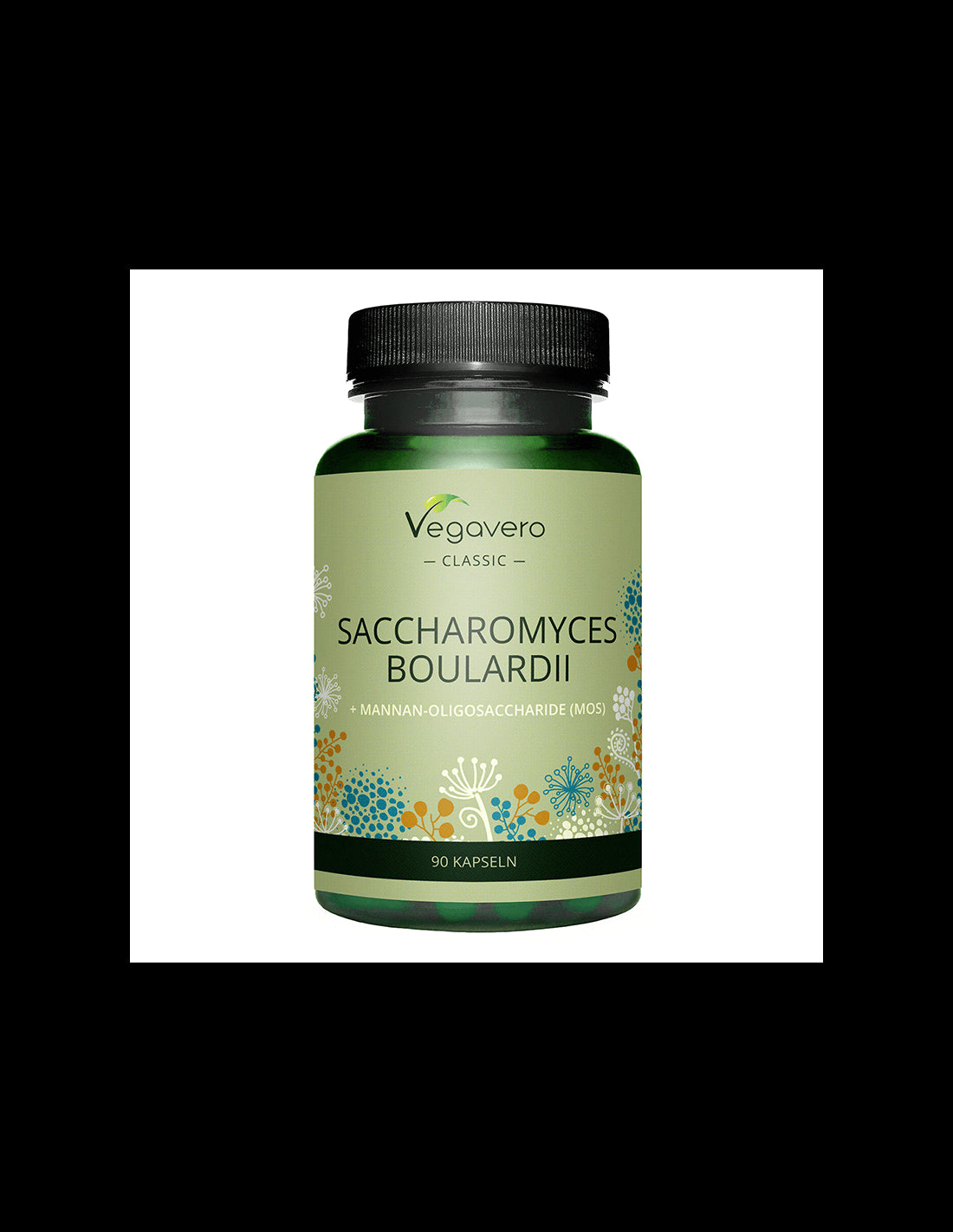 Saccharomyces Boulardii + Mannan-Oligosaccharide (MOS), 90 capsules, 100% Vegan Vegavero - Nutra Best Europe