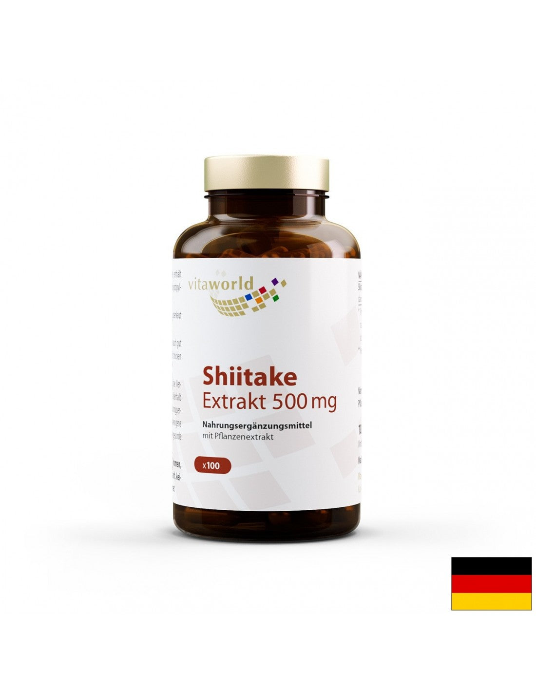 Shiitake estratto 500 mg, 100 capsule