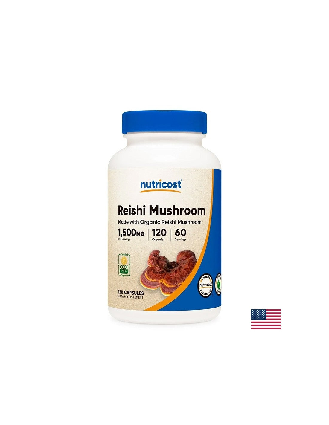 Forte immunità, energia e tono - Reishi, 750 mg x 120 capsule