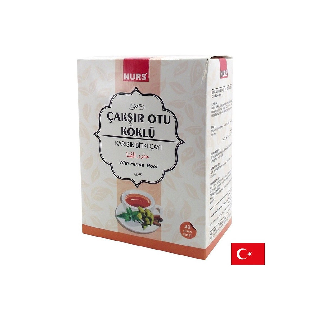 Tè a erbe miscelate con radice di ferula - energia e potenza maschile, 42 sacchetti da filtro