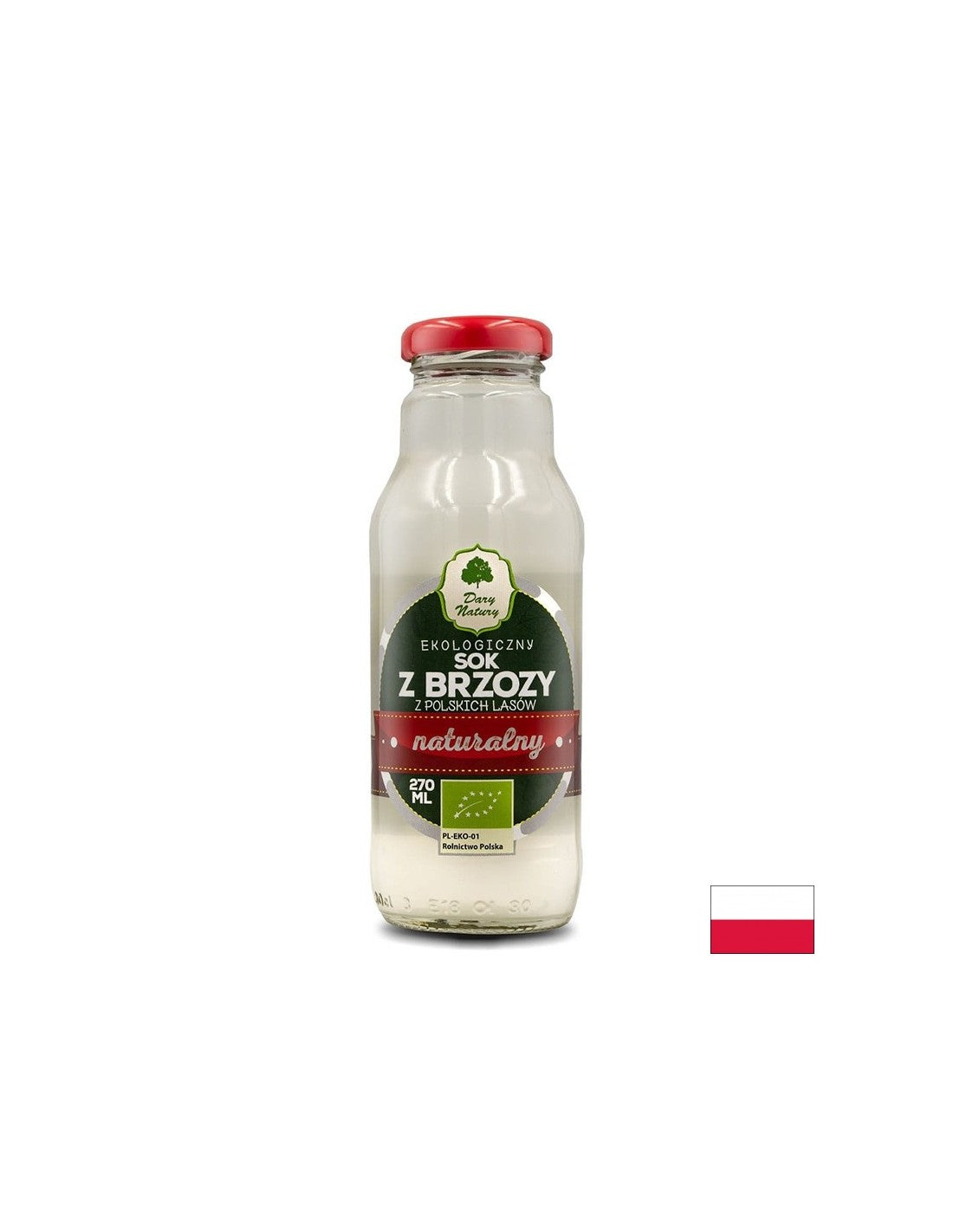 Succo di betulla organico - Effetto disintossicante e anti -edema, 270 ml