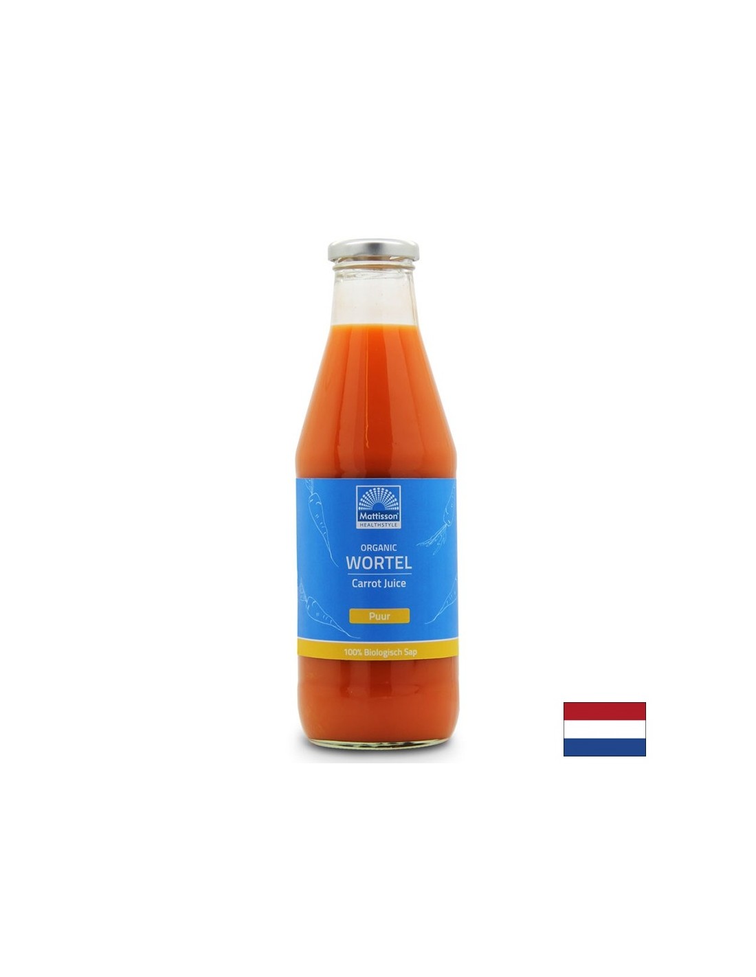 Succo di carota organica - buono per gli occhi, 750 ml