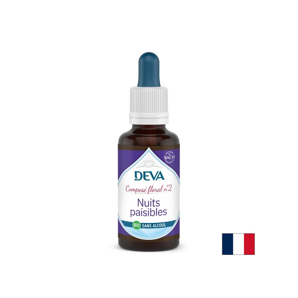 Notti pacifici, essenze floreali, gocce di fiori di bach n. 2 (alcol), 30 ml