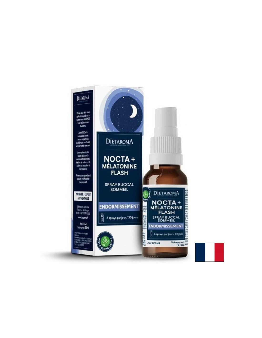 Spray per dormire (con linden, papavero e melatonina), 30 ml