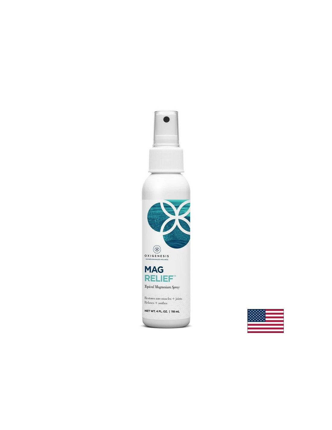 Spray per il corpo di rilievo di magnesio e minerali marini, 120 ml