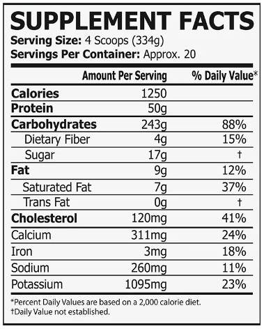 Mass Gainer | High Calorie Gainer - 6800 grammi