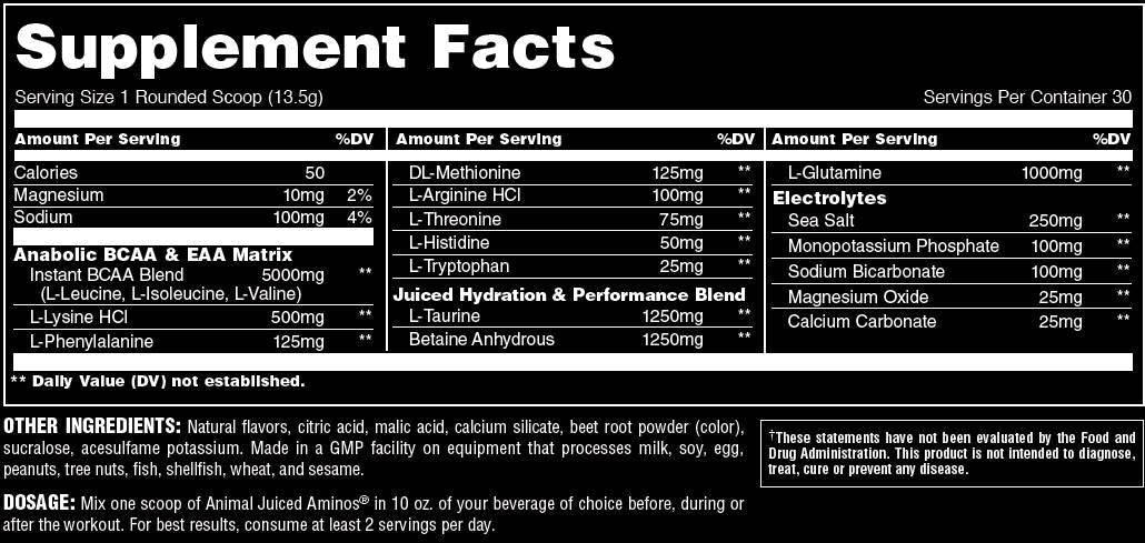 Aminos succhi di succo animale - 348 ~ 405 grammi