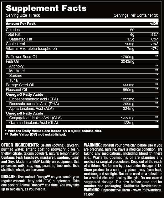 Animal Omega - 30 pacchetti