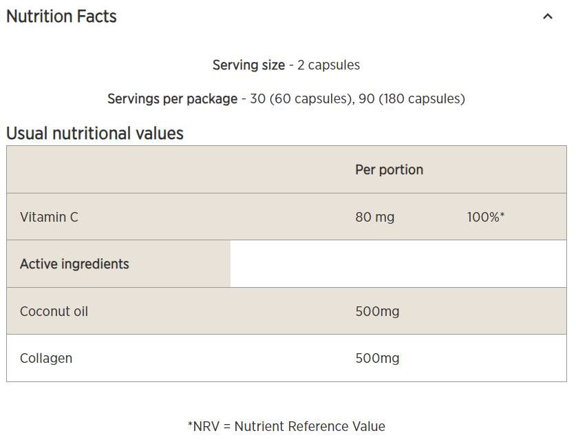 Coconut & Collagen - 60 capsule