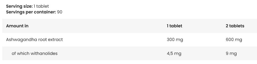 Ashwagandha 600 mg - 90 compresse