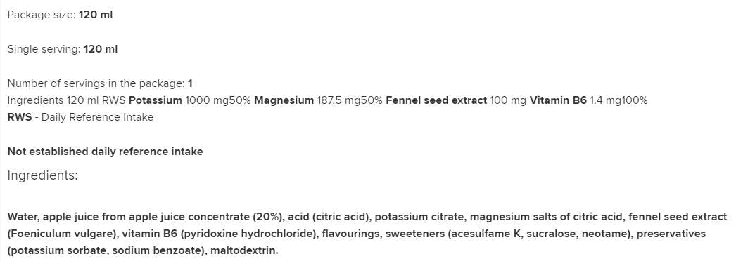 Antyskurcz Shot | Supporto anti-crampi 120 ml