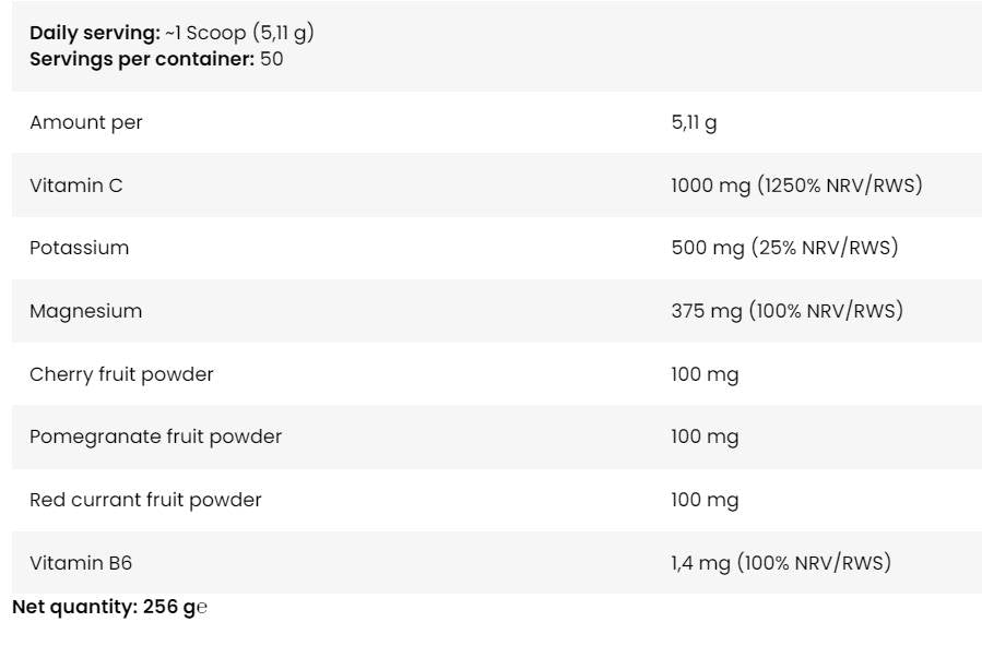 Magnesio e potassio con stevia | Così bene! Serie - 256 grammi