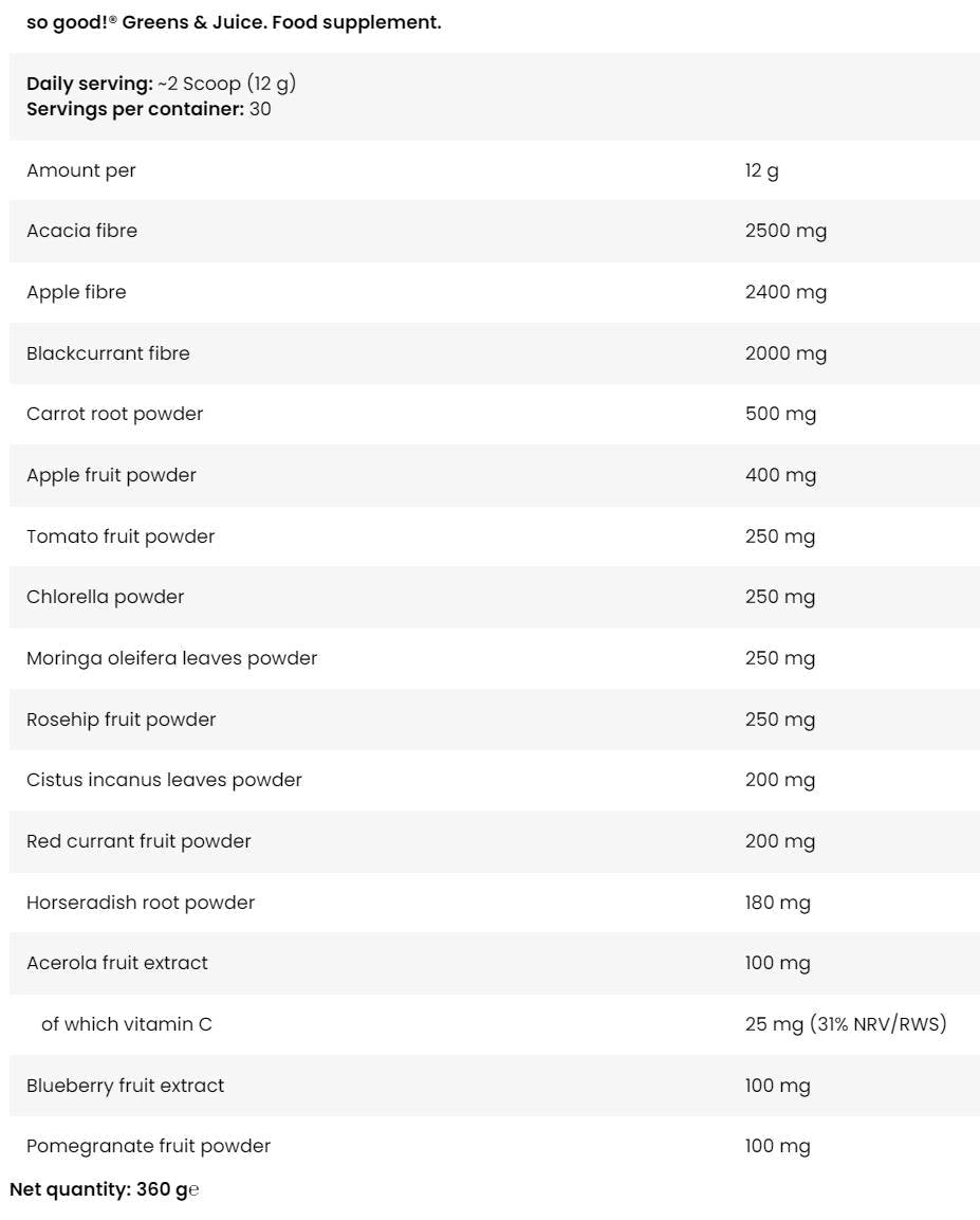 Verdi & Succo | Serie So Good! - 360 grammi