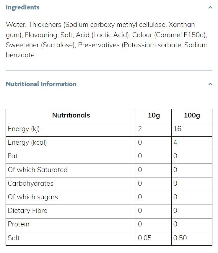 Sciroppo magro | Caramello salato - 425 ml