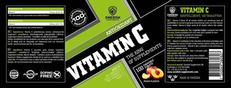 Vitamina C 500 mg - 100 compresse masticabili
