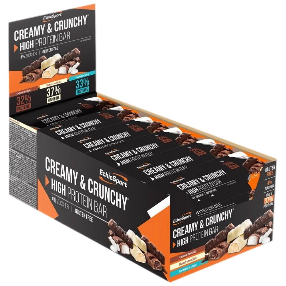 CREMOSO & Barretta CRUNCHY ad alto contenuto proteico - 24 x 30 grammi