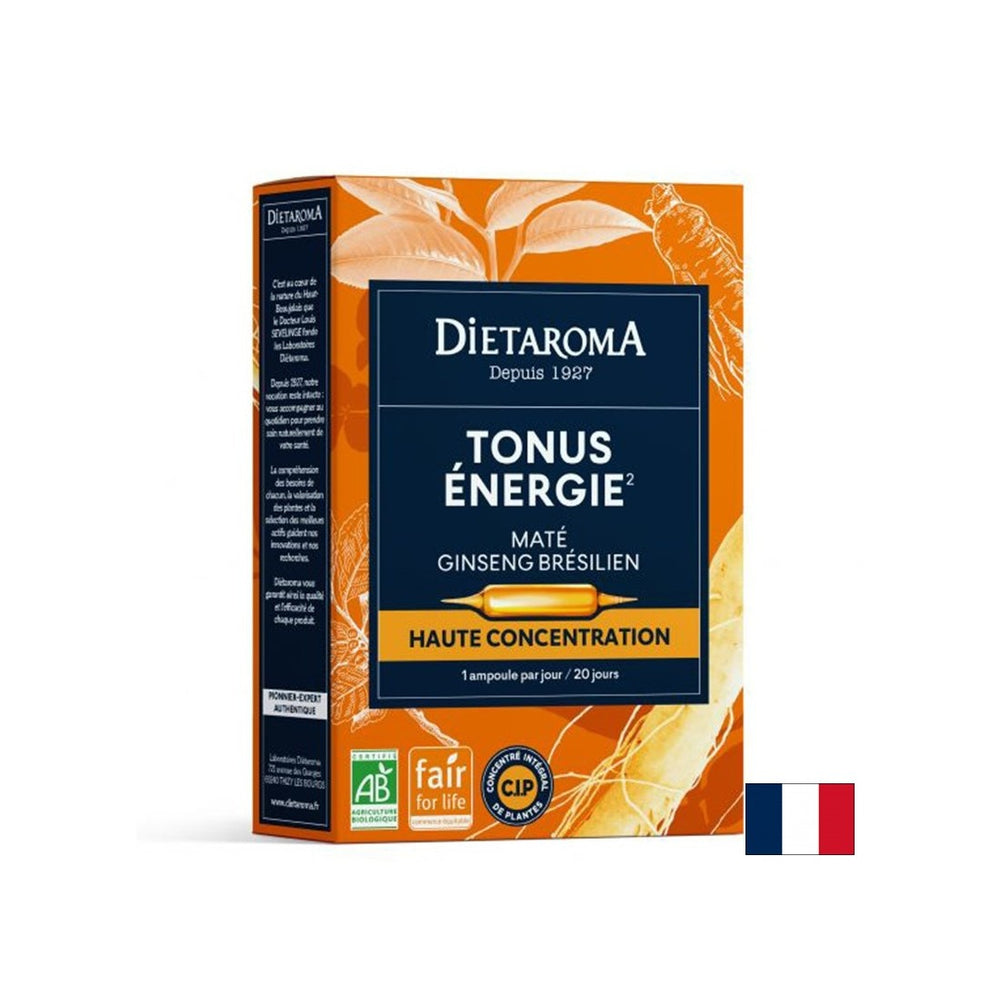 Tono ed energia (con Yerba Mate, Brasilian Ginseng), 20 bere ampoule