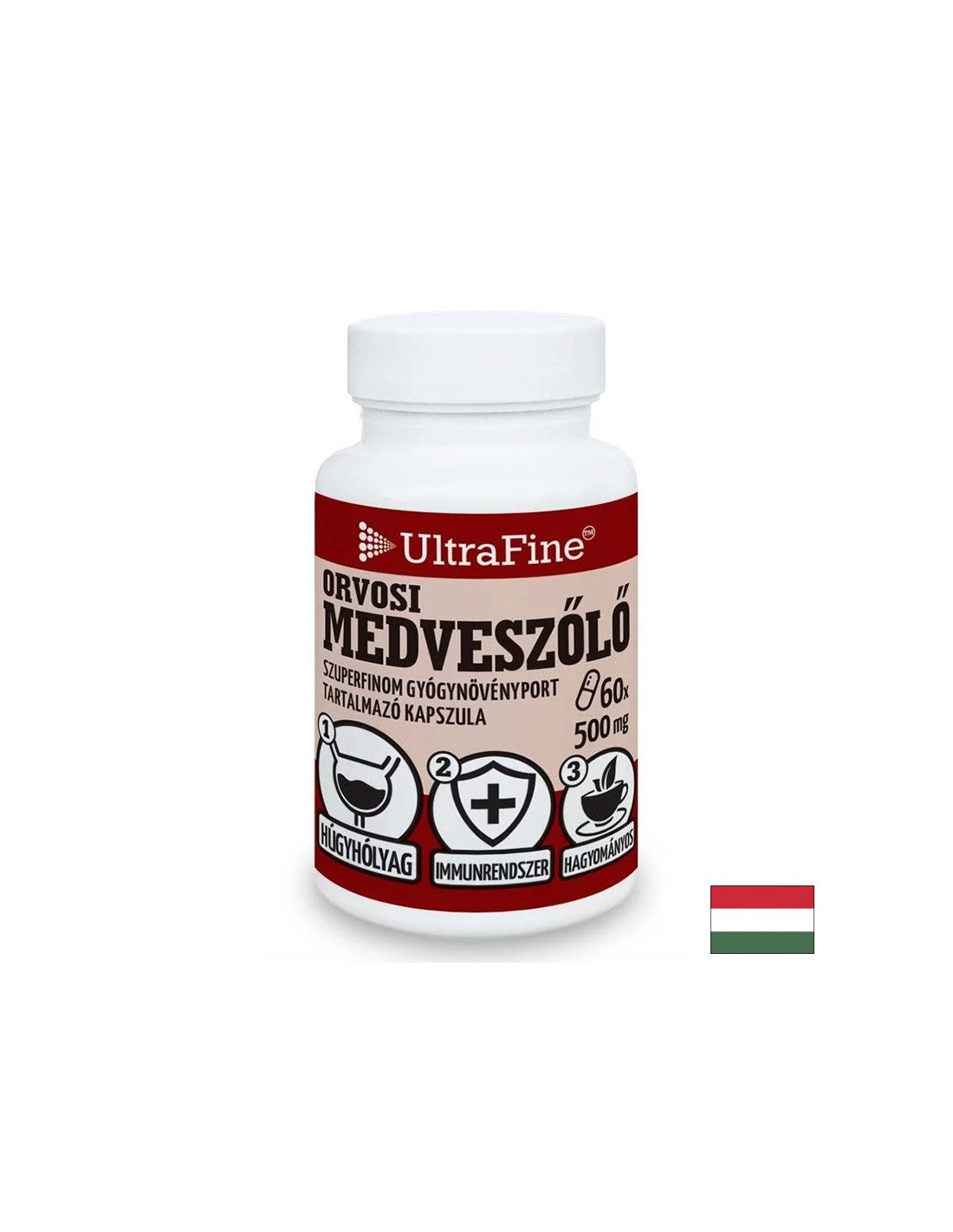 Salute urinaria - Bearberry (foglia), 500 mg x 60 capsule