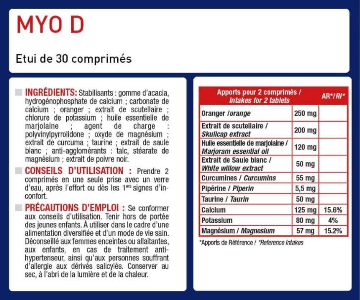 Myo d® | Rilassamento muscolare - 30 compresse