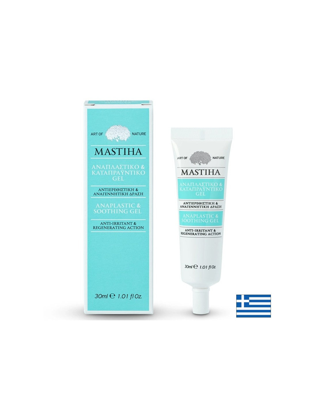 Gel rigenerante e lenitivo con <tc>Mastiha</tc> per pelle secca e irritata, 30 ml <tc>Mastiha</tc>