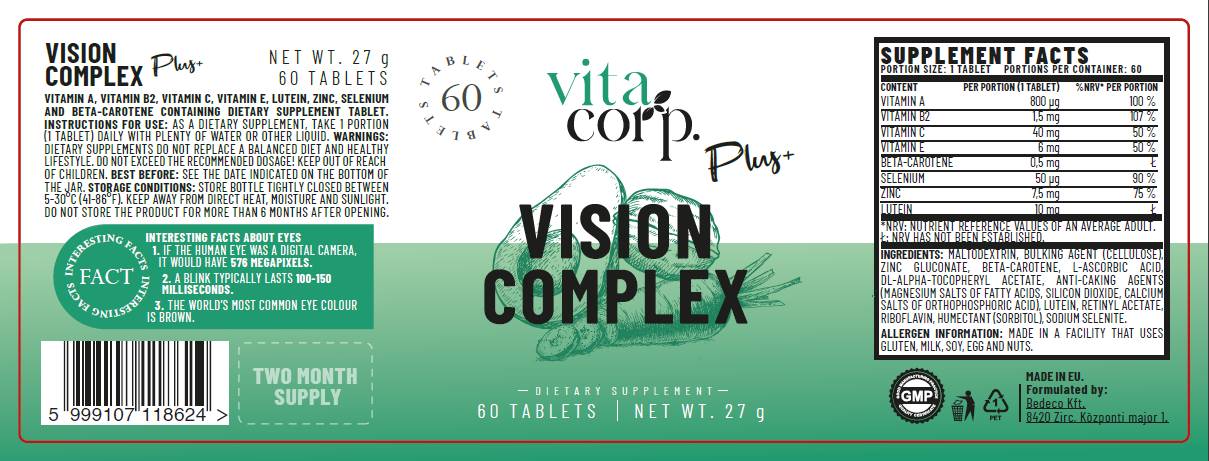 Vision Complex | Formula per la salute degli occhi - 60 compresse