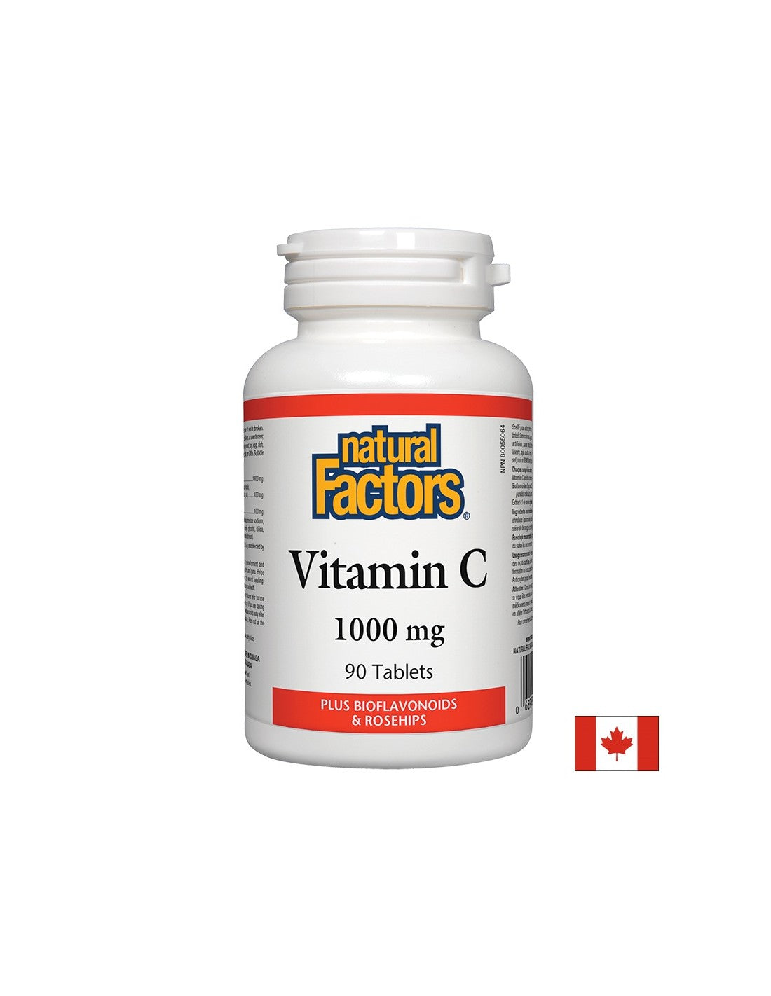 Vitamina C 1000 mg Bioflavonoidi e Rosa Canina/Vitamina C 1000 mg con Rosa Canina e Bioflavoni x 90 compresse <tc>Natural Factors</tc>